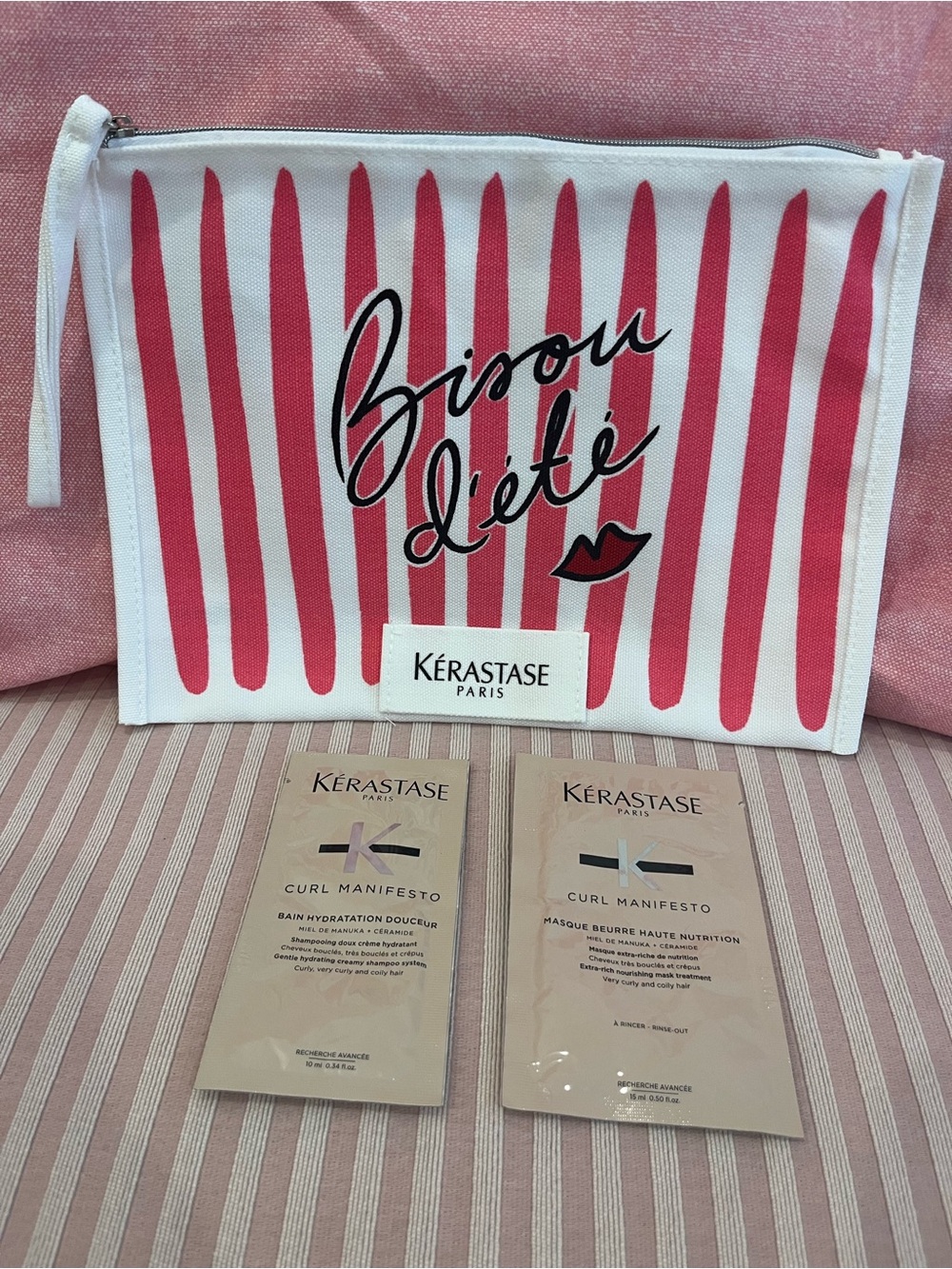 NWT Kerastase Pouch and Travel Samples